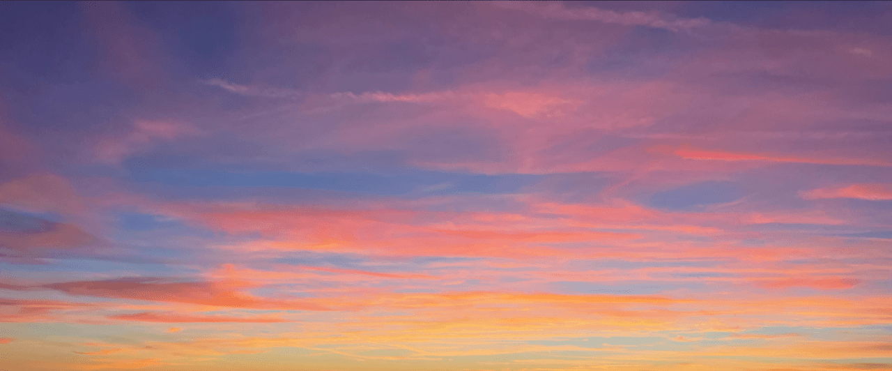 Sunset vibrant pink orange